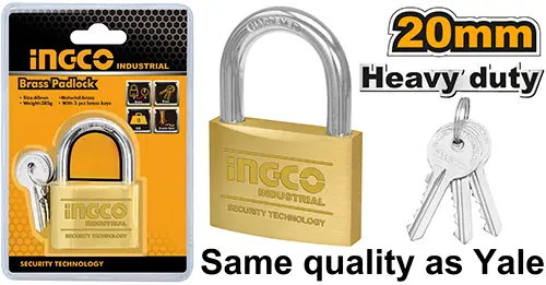  Heavy duty brass padlock 