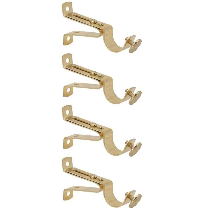  Chrome Pipe Holder Straight (Brass)