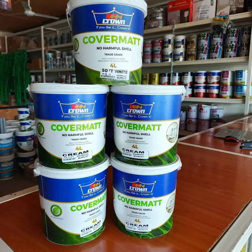 Crown Covermatt Emulsion Cream 4L
